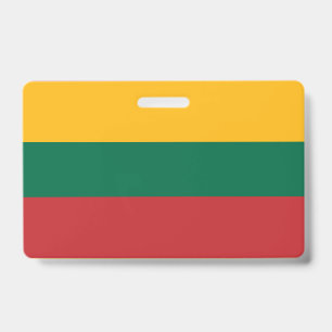 Lithuania flag ID badge