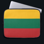 Lithuania Flag Laptop Sleeve<br><div class="desc">Protect your laptop in style with this exclusive laptop sleeve featuring the vibrant flag of Lithuania! Crafted with both functionality and national pride in mind, this laptop sleeve is more than just a protective accessory. The striking Lithuanian flag design brings together yellow, green, and red in a bold, colourful display...</div>