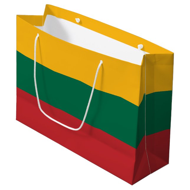 Lithuania flag large gift bag (Front Angled)