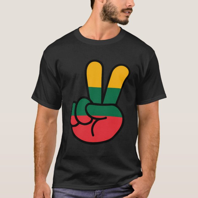 Lithuania Flag Lithuania T-Shirt (Front)