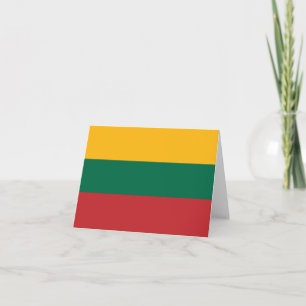 Lithuania flag note card