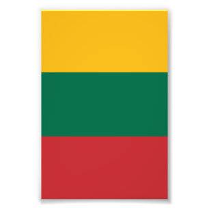 Lithuania flag photo print