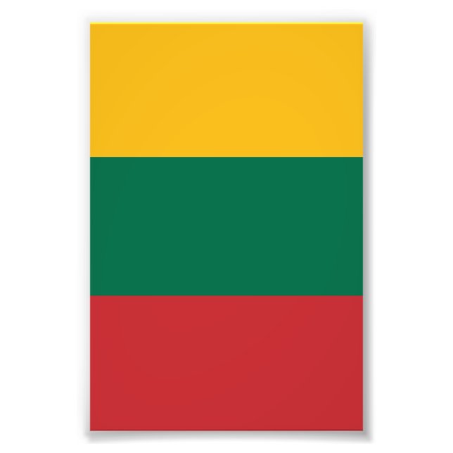Lithuania flag photo print (Front)