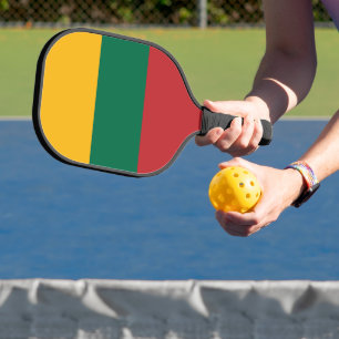 Lithuania flag pickleball paddle