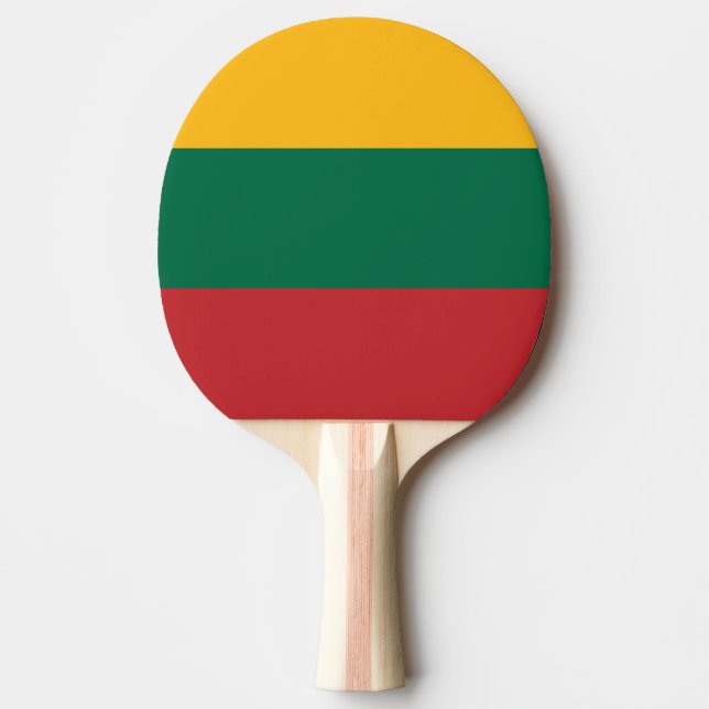 Lithuania Flag Ping Pong Paddle (Front)