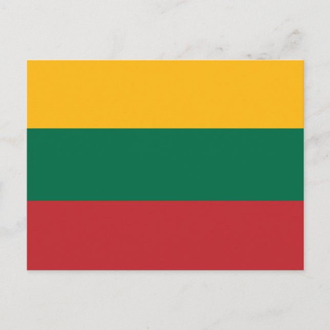 Lithuania Flag Postcard (Front)