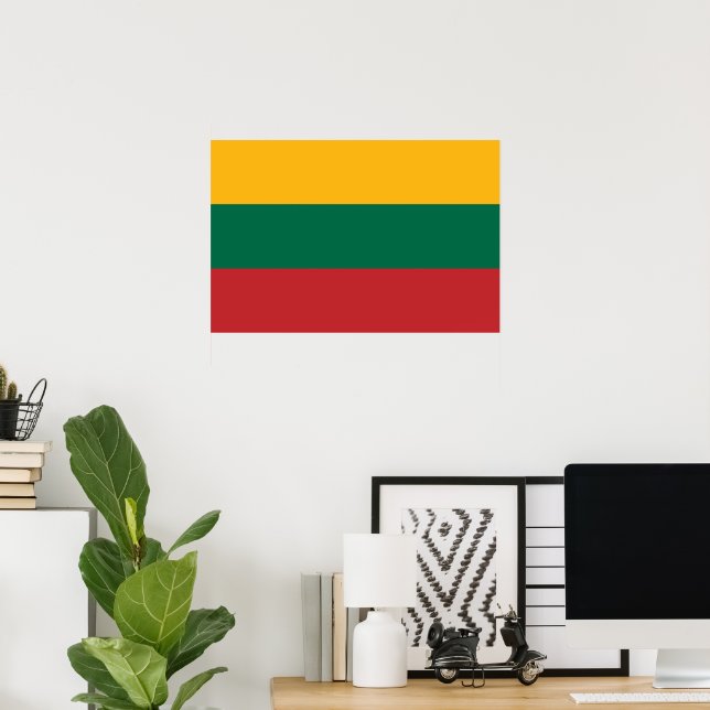 Lithuania flag poster (Home Office)