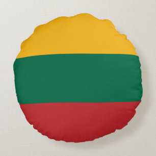 Lithuania flag round cushion