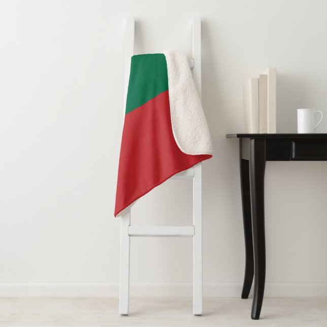 Lithuania flag sherpa blanket (In Situ)