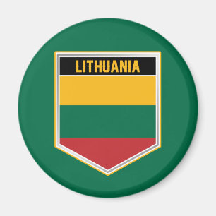 Lithuania Flag Shield Magnet