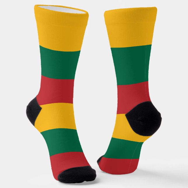 Lithuania Flag Socks (Angled)