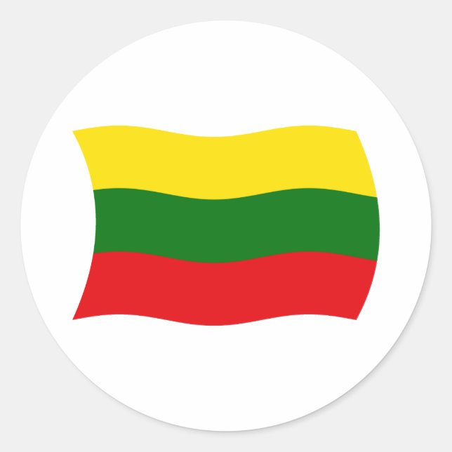 Lithuania Flag Sticker (Front)