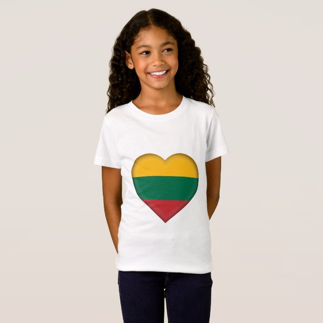 Lithuania Flag T-Shirt (Front Full)