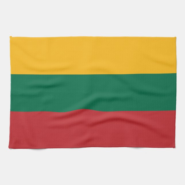 Lithuania flag tea towel (Horizontal)