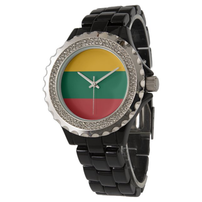 Lithuania flag watch (Angled)