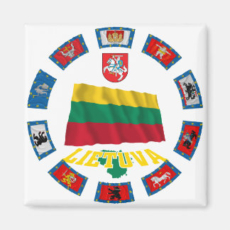 Lithuania Flags Magnet