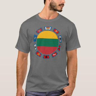 Lithuania Flags T-Shirt