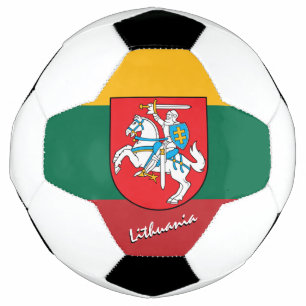 Lithuania Football & Lithuanian Flag / Sports Soccer Ball