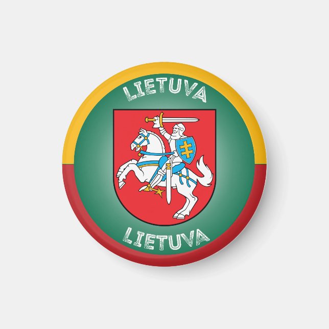 Lithuania Heritage Emblem Magnet (Front)