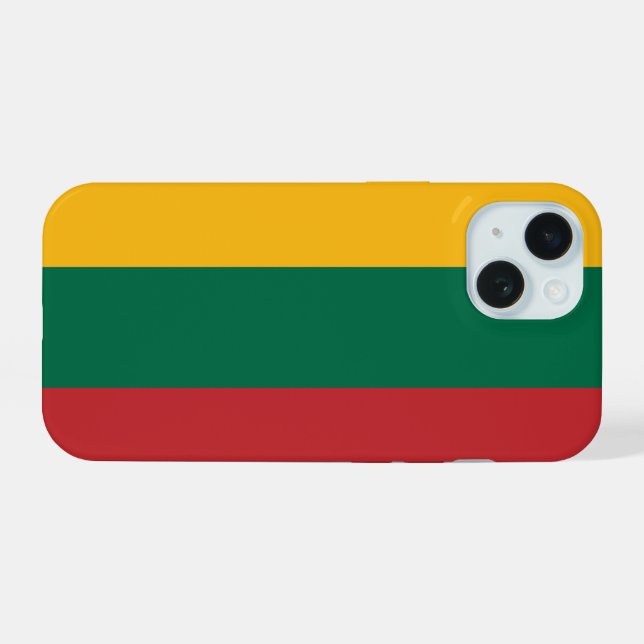 Lithuania iPhone 15 Case (Back Horizontal)
