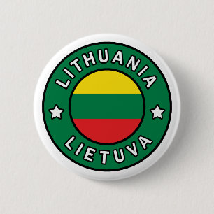 Lithuania Lietuva 6 Cm Round Badge