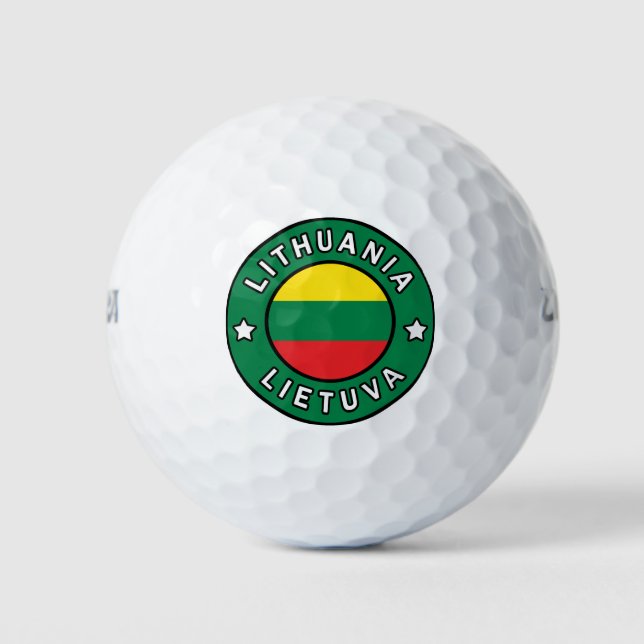 Lithuania Lietuva Golf Balls (Front)