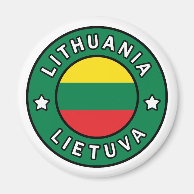 Lithuania Lietuva Magnet (Front)