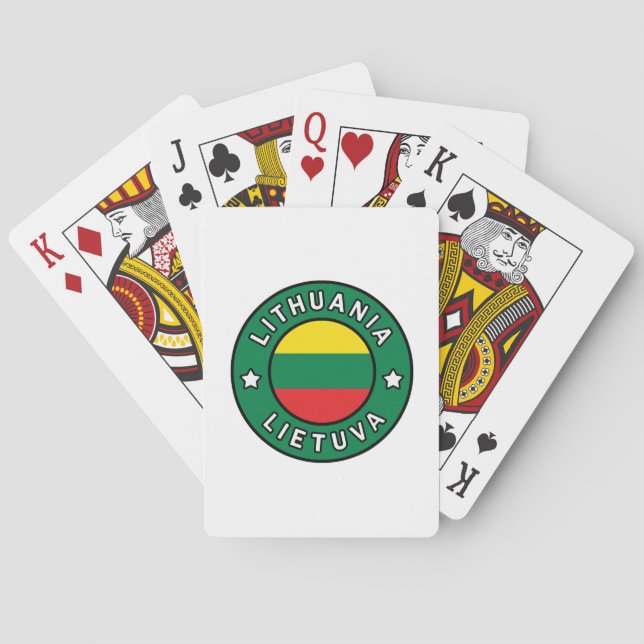 Lithuania Lietuva Playing Cards (Back)