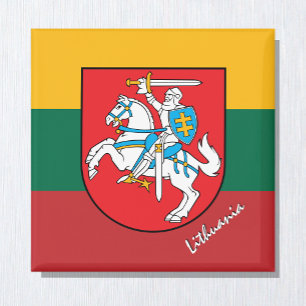Lithuania Magnet, Patriotic, Lithuanian Flag Magnet