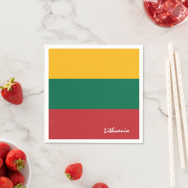 Lithuania Napkins, Lithuanian party /sport fans Napkin (Insitu)