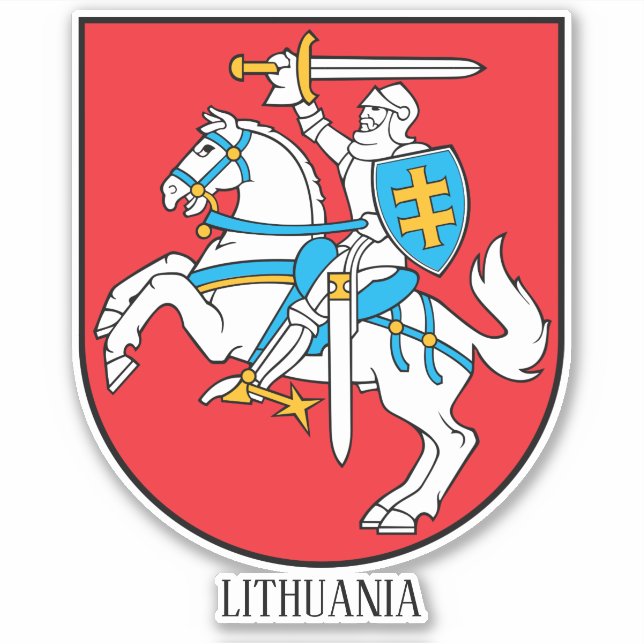 Lithuania National Coat Of Arms Patriotic (Front)