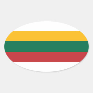Lithuania Oval Sticker