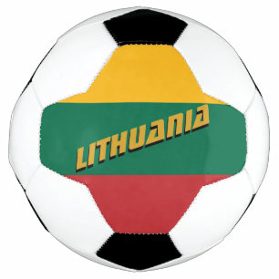 Lithuania Patriotic Football & Lithuanian Flag Soccer Ball