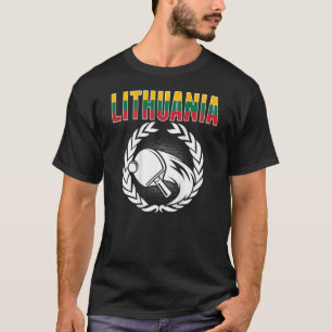 Lithuania Ping Pong  Lithuanian Table Tennis Suppo T-Shirt