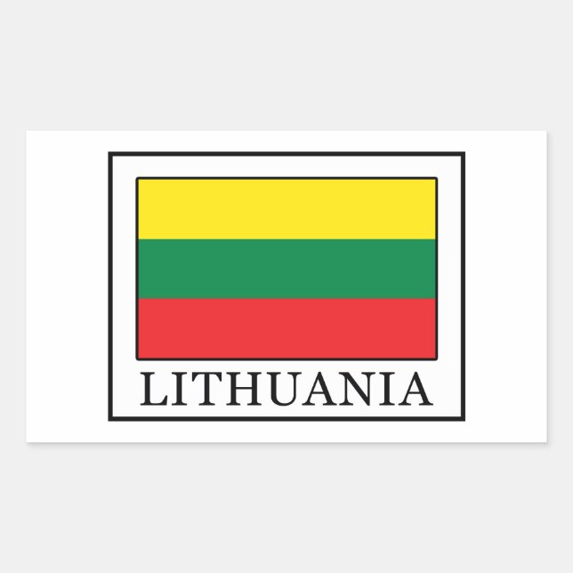 Lithuania Rectangular Sticker (Front)