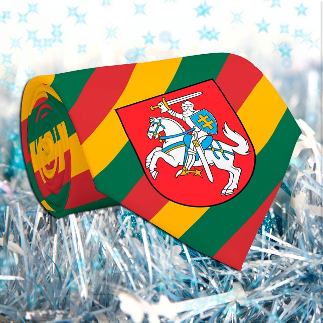 Lithuania Ties, fashion Lithuanian Flag business Tie (Creator Uploaded)