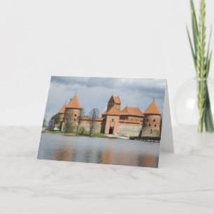 Lithuania, Trakai. Island Castle 2 Holiday Card