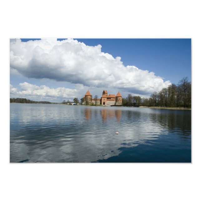 Lithuania, Trakai. Island Castle Photo Print (Front)