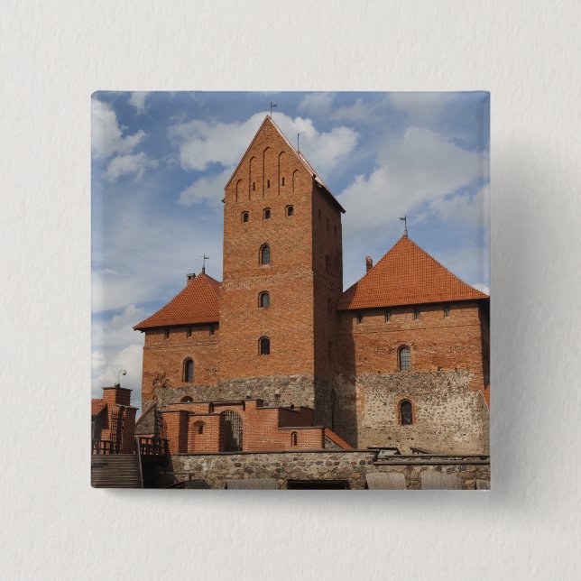 Lithuania, Trakai, Trakai Historical National 3 15 Cm Square Badge (Front)