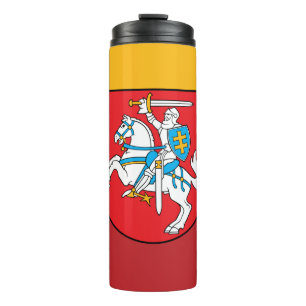 Lithuania Travel Mug, patriotic Lithuanian Flag Thermal Tumbler