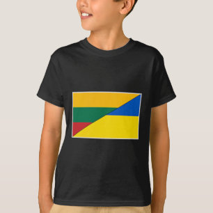 Lithuania Ukraine Flag Lithuanian Ukrainian Nation T-Shirt