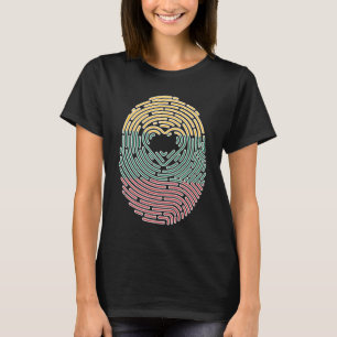 Lithuanian Fingerprint Lithuania Roots Lithuanian T-Shirt