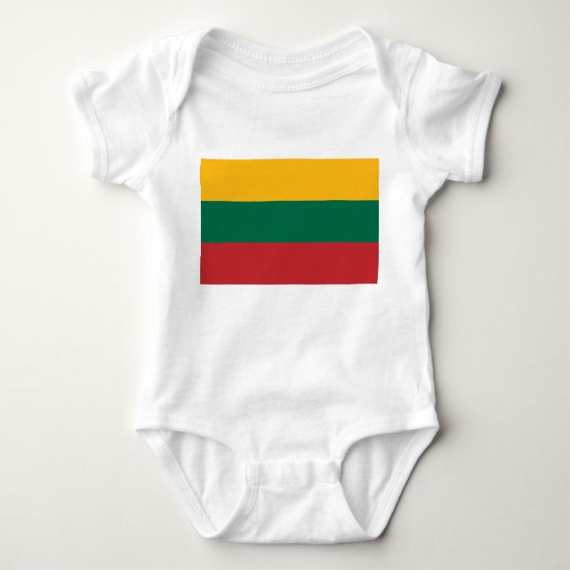 Lithuanian Flag Baby Bodysuit (Front)