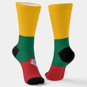 Lithuanian flag-coat of arms socks