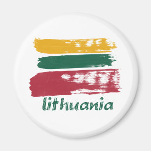 Lithuanian flag designs magnet