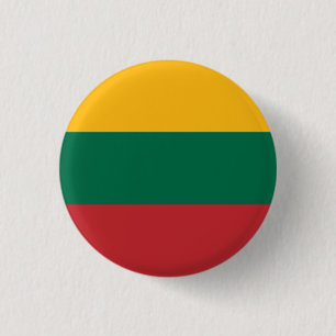 Lithuanian Flag, Flag of Lithuania 3 Cm Round Badge