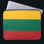Lithuanian Flag Laptop Sleeve<br><div class="desc">This design features the national flag of Lithuania, which is a country in the Baltic region of Europe. The country is situated along the southeastern shore of the Baltic Sea, to the southeast of Sweden and Denmark. Lithuania is bordered by Latvia to the north, Belarus to the east and south,...</div>