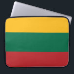 Lithuanian Flag Laptop Sleeve<br><div class="desc">This design features the national flag of Lithuania, which is a country in the Baltic region of Europe. The country is situated along the southeastern shore of the Baltic Sea, to the southeast of Sweden and Denmark. Lithuania is bordered by Latvia to the north, Belarus to the east and south,...</div>