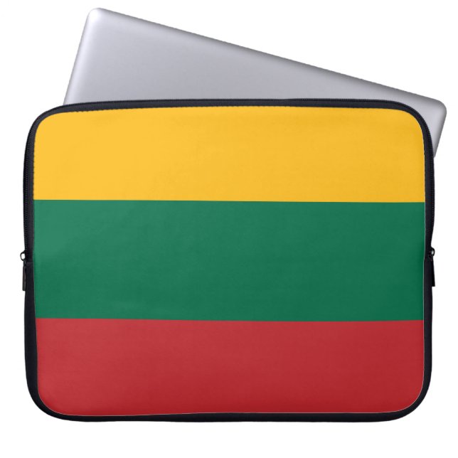 Lithuanian Flag Laptop Sleeve (Front)