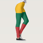 Lithuanian Flag Leggings<br><div class="desc">This design features the national flag of Lithuania, which is a country in the Baltic region of Europe. The country is situated along the southeastern shore of the Baltic Sea, to the southeast of Sweden and Denmark. Lithuania is bordered by Latvia to the north, Belarus to the east and south,...</div>